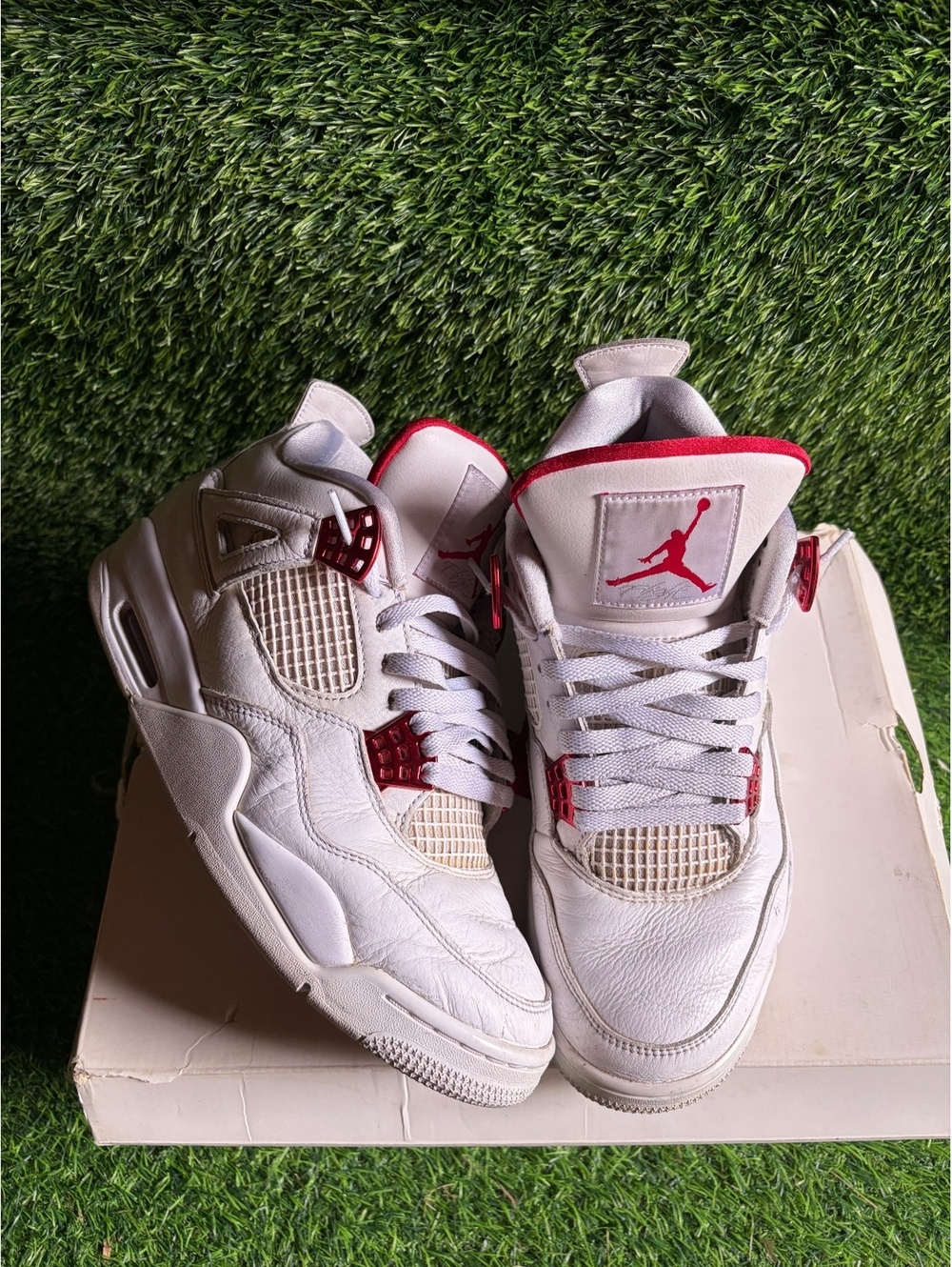 Air Jordan 4 Red Metallic Size 9.5 Og Box